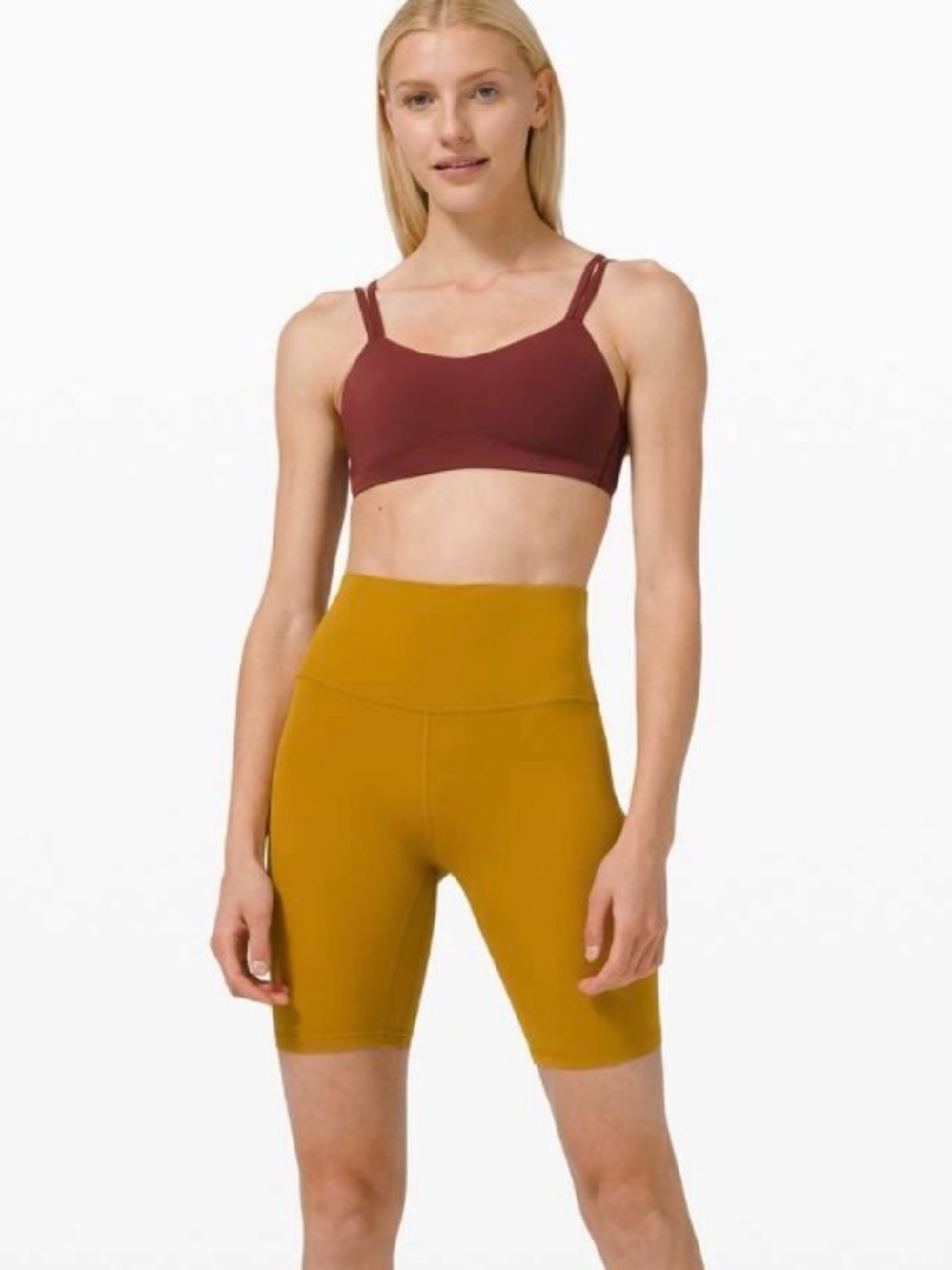 Lululemon Align Short 8", Size 4, Gold Spice